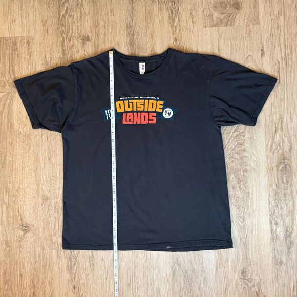 Outside Lands Music Festival 2013 T-Shirt San Francisco Black Size XL Lineup - Picture 5 of 5